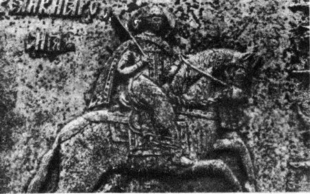 Деталь украшения Царь-пушки, которая дала имя прославленному орудию, до реставрации