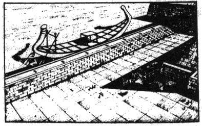 В 1954 году в пирамиде Хуфу (Хеопса) в Гизе была обнаружена прекрасно сохранившаяся царская ладья. Самый древний корабль мира имеет в длину 36 метров и сделан из кедра